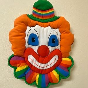 Vtg 80s General Greetings Nursery Rainbow Clown